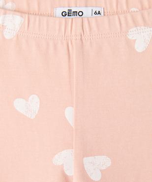Legging imprimé à taille élastiquée fille vue1 - GEMO (ENFANT) - GEMO