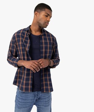 Chemises homme à carreaux coupe Regular vue1 - GEMO (HOMME) - GEMO