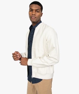 Blouson homme en lin et coton vue1 - GEMO (HOMME) - GEMO