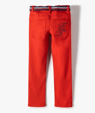 Pantalon garçon en toile avec ceinture – LuluCastagnette vue5 - LULUCASTAGNETTE - GEMO