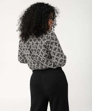 Chemise à manches longues imprimée femme grande taille vue3 - GEMO 4G GT - GEMO