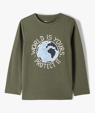 T-shirt manches longues imprimé garçon vue1 - GEMO (ENFANT) - GEMO