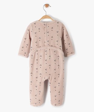 Pyjama bébé en velours à motif koala sur le buste vue4 - GEMO(BB COUCHE) - GEMO