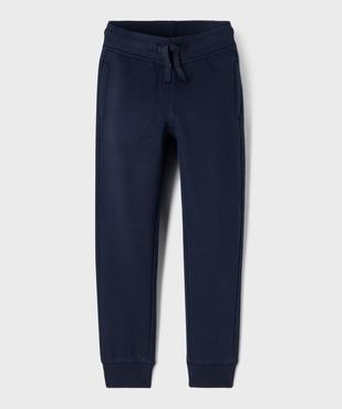 Pantalon de jogging molletonné avec ceinture ajustable garçon vue1 - GEMO 4G GARCON - GEMO