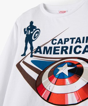 Tee-shirt garçon à manches longues imprimé Captain America - Marvel vue2 - MARVEL DTR - GEMO