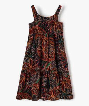 Robe fille à bretelles imprimé wax vue3 - GEMO (ENFANT) - GEMO