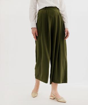Pantacourt large en toile fluide femme vue6 - GEMO(FEMME PAP) - GEMO