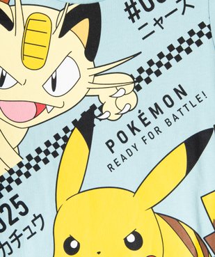 Tee-shirt à manches longues imprimé garçon - Pokemon vue3 - POKEMON - GEMO