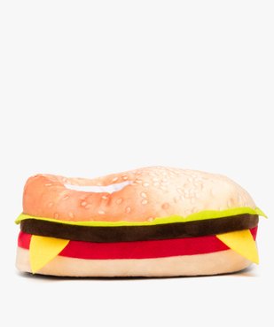 Chaussons homme en velours burger fantaisie vue1 - GEMO(HOMWR HOM) - GEMO