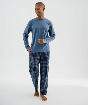 Pyjama avec pantalon à carreaux homme vue2 - GEMO(HOMWR HOM) - GEMO