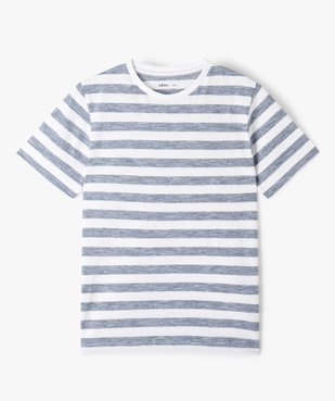 Tee-shirt garçon à larges rayures graphiques vue1 - GEMO (JUNIOR) - GEMO