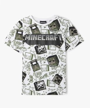 Tee-shirt Minecraft manches courtes garçon vue1 - MINECRAFT - GEMO