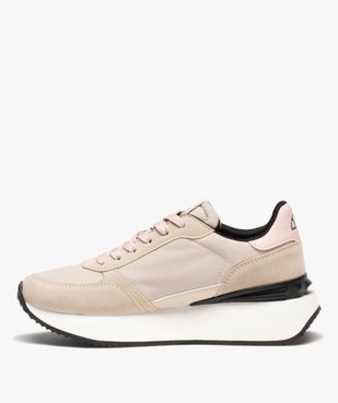 Baskets femme dessus en tissu avec semelle épaisse - Ellesse vue3 - ELLESSE - GEMO