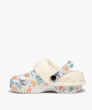 Chaussons garçon sabots souples doublés sherpa vue3 - GEMO (ENFANT) - GEMO