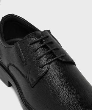 Derbies grainés à lacets et élastiques de confort homme vue6 - MARIO BALDANO - GEMO