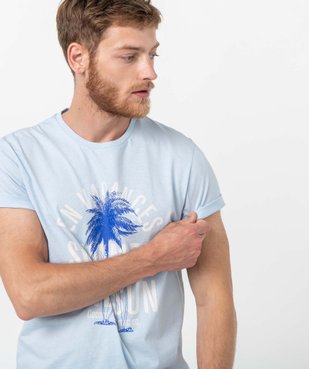 Tee-shirt homme avec motif estival  vue2 - GEMO (HOMME) - GEMO