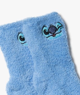 Chaussettes d’intérieur en maille peluche motif Stitch femme - Disney vue2 - LILO & STITCH - GEMO