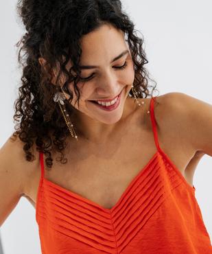 Top à bretelles en viscose femme vue2 - GEMO 4G FEMME - GEMO