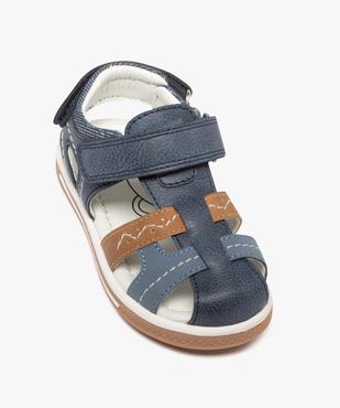 Sandales à brides scratch et bout semi-fermé bébé garçon vue5 - BUGGY GEMO FOR GOOD - GEMO