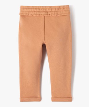 Pantalon en maille avec pinces bébé fille vue3 - GEMO 4G BEBE - GEMO