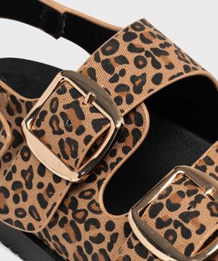 Sandales à motif léopard ajustables par 3 boucles fille - Lovely Wings vue6 - LOVELY WINGS - GEMO