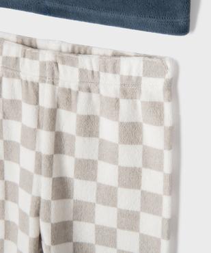 Pyjama 2 pièces en velours à motif tigre bébé garçon vue3 - GEMO 4G BEBE - GEMO