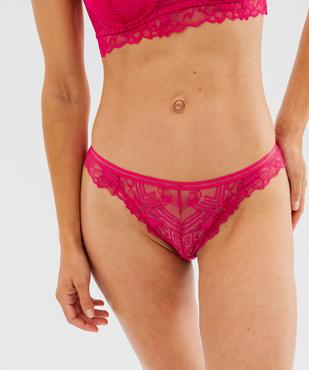 Culotte en dentelle transparente vue1 - GEMO(HOMWR FEM) - GEMO