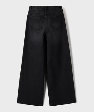 Jean wide leg en denim 100% coton fille vue4 - GEMO 4G FILLE - GEMO