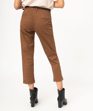 Pantalon imprimé longueur 7/8ème femme vue3 - GEMO 4G FEMME - GEMO