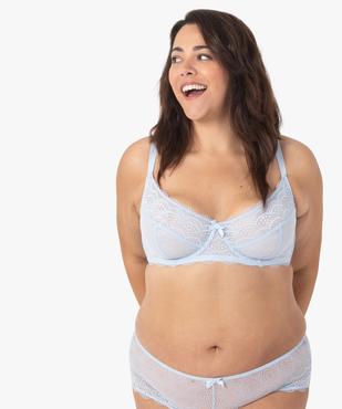 Soutien-gorge emboitant à armatures en dentelle grande taille vue1 - GEMO(HOMWR FEM) - GEMO