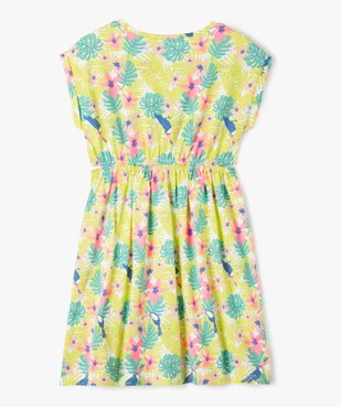 Robe à manches courtes avec ouvertures à la taille fille vue4 - GEMO 4G FILLE - GEMO