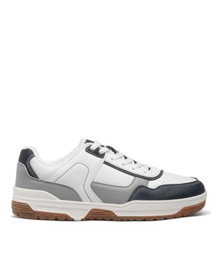 Baskets homme tricolores à lacets style casual vue1 - GEMO (SPORTSWR) - GEMO