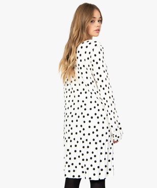 Robe femme en maille plissée à motifs vue3 - GEMO(FEMME PAP) - GEMO