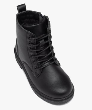 Boots à lacets et semelle crantée style rangers fille vue5 - GEMO (ENFANT) - GEMO