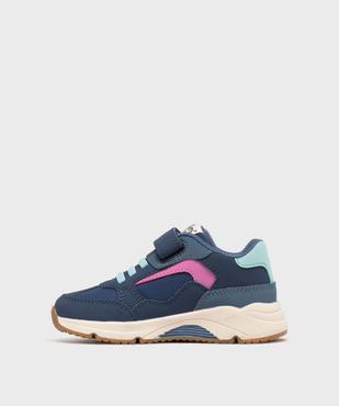 Baskets en toile à scratch fille - Kickers vue3 - KICKERS - GEMO