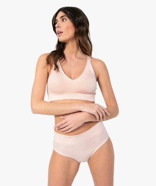 Brassière de sport femme avec bretelles croisées dans le dos vue3 - GEMO(HOMWR FEM) - GEMO