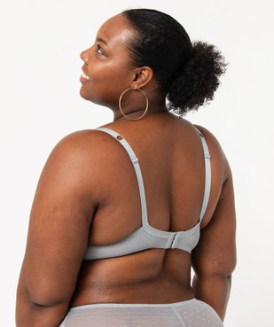 Soutien-gorge grande taille à armatures et coques fines  vue2 - GEMO(HOMWR FEM) - GEMO