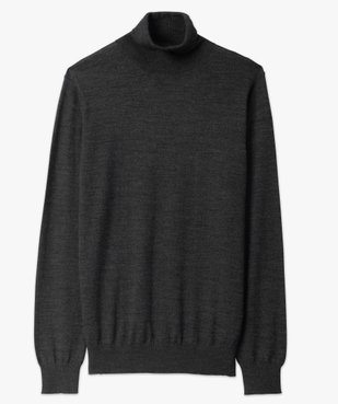 Pull homme à col roulé 100% laine mérinos vue4 - GEMO (HOMME) - GEMO