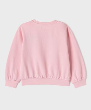 Sweat ample imprimé avec encolure élastiquée fille vue4 - GEMO 4G FILLE - GEMO