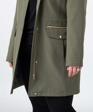 Manteau à capuche fantaisie femme grande taille vue5 - GEMO (G TAILLE) - GEMO