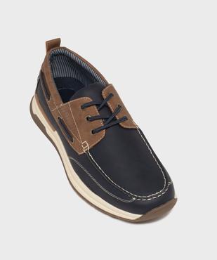 Chaussures bateau à lacets semelle sport homme - Urban Steps vue6 - URBAN STEPS - GEMO