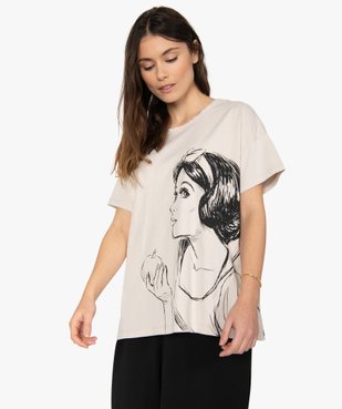 Tee-shirt femme avec motif femme - Disney vue1 - DISNEY DTR - GEMO