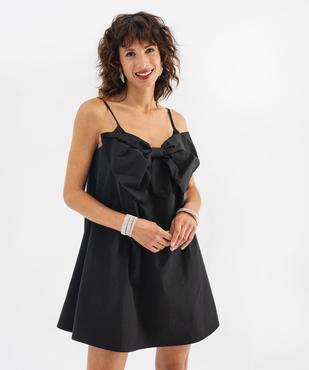 Robe courte à fines bretelles femme vue3 - GEMO(FEMME PAP) - GEMO