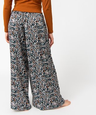 Bas de pyjama femme large et satiné vue3 - GEMO(HOMWR FEM) - GEMO