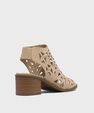 Bottines ouvertes devant et talon femme - Valentina Baldano vue4 - VALENTINA BALDA - GEMO