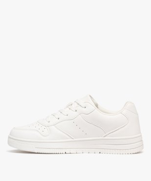 Baskets femme unies à lacets style rétro avec dessus perforé vue4 - 5 MILES - GEMO