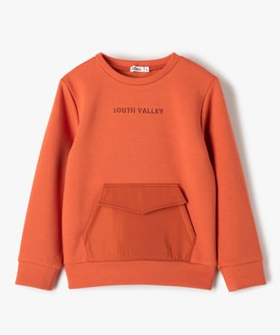Sweat garçon avec poche kangourou originale vue1 - GEMO (ENFANT) - GEMO