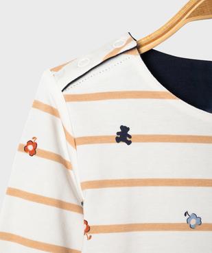 Tee-shirt manches longues réversible bébé fille - LuluCastagnette vue6 - LULU CASTAGNETTE GEMO FOR GOOD - GEMO