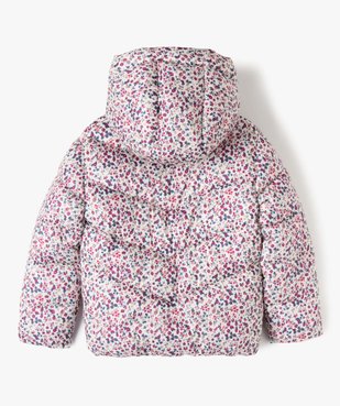 Blouson fille matelassé doublé polaire à motifs vue5 - GEMO 4G FILLE - GEMO
