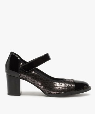 Escarpins femme confort à bride scratch et détails vernis vue1 - Nikesneakers(URBAIN) - Nikesneakers
